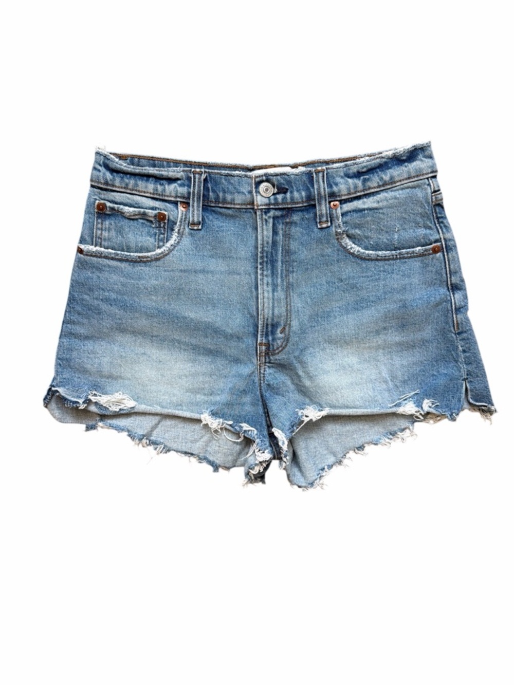 Abercrombie & Fitch High Rise The Cutoff Short Size 4 Distressed
